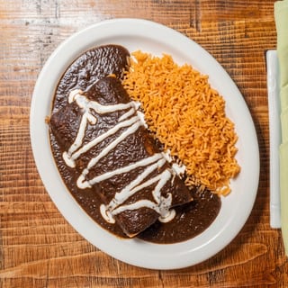 Mole Chicken Enchiladas